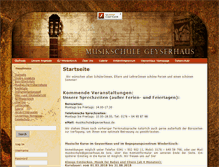 Tablet Screenshot of musikschule.geyserhaus.de